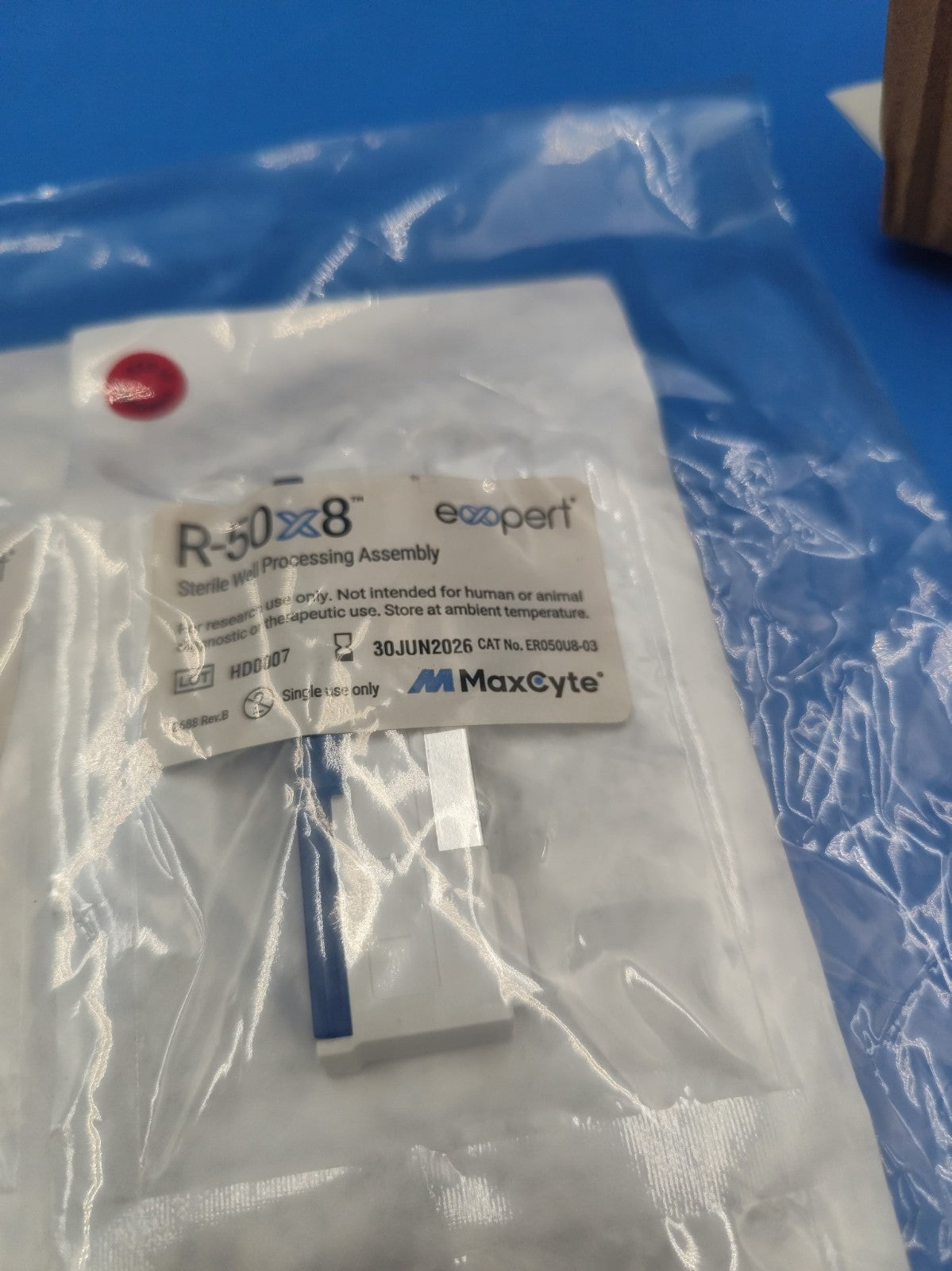 3/Pk MAXCYTE R-50x8 Expert Electroporation Processing Assembly