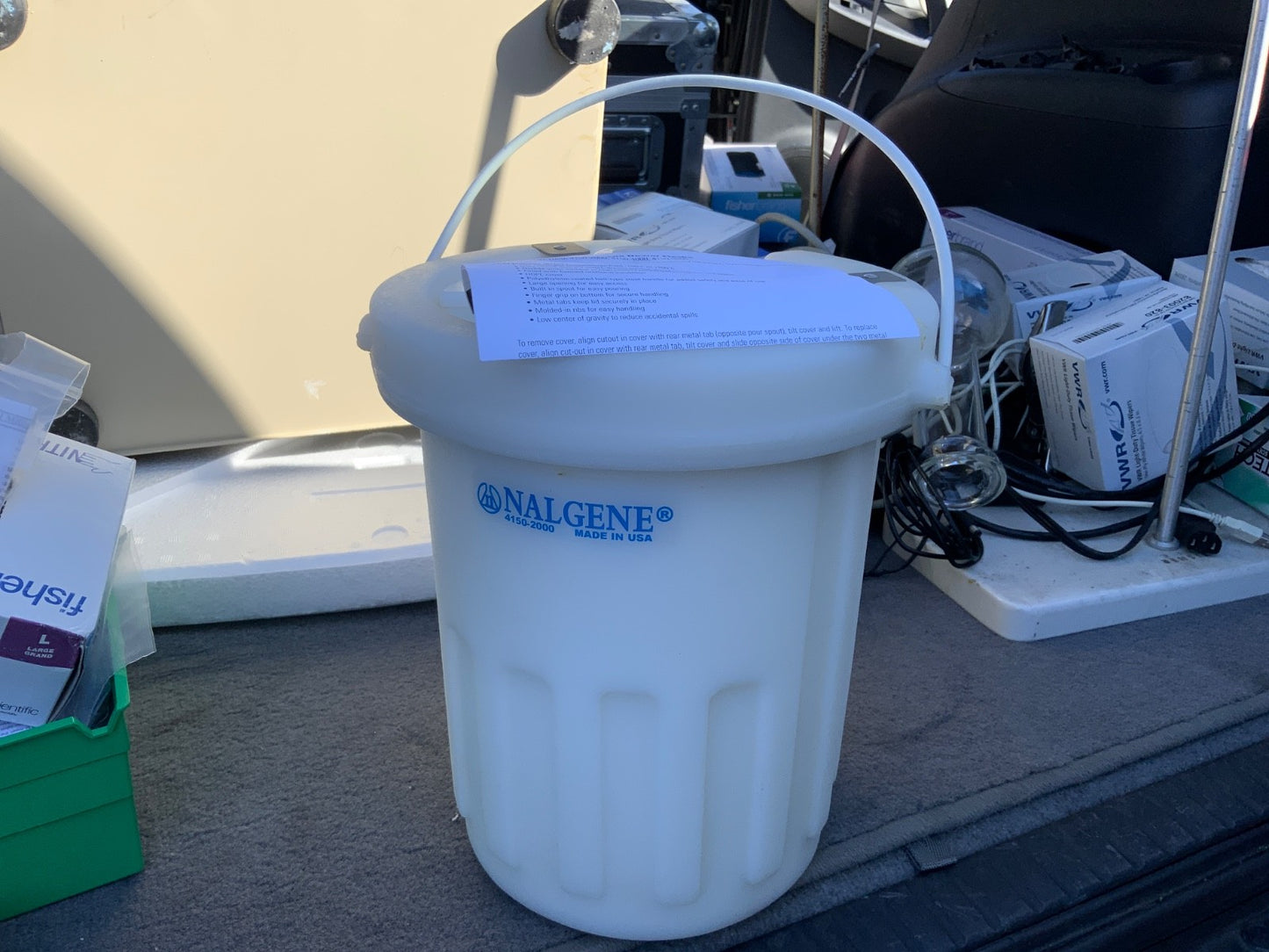 Nalgene 4150-4000 4150-2000 Plastic Liquid Nitrogen Dewar Flask