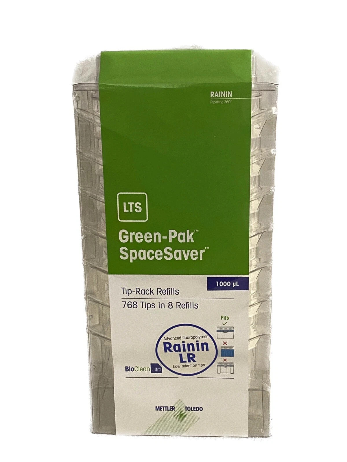 RAININ 30389295 1000µL LTS PIPETTE TIPS REFILL PACK OF 768 Sterile Low retention