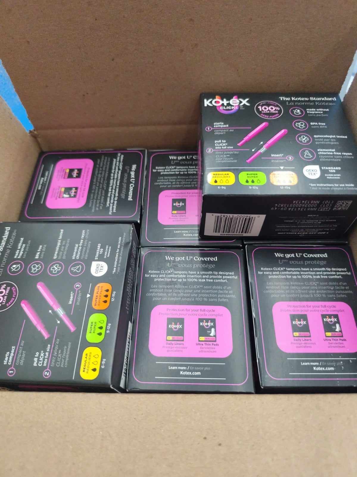 kotex tampon Random Style 6 Boxes
