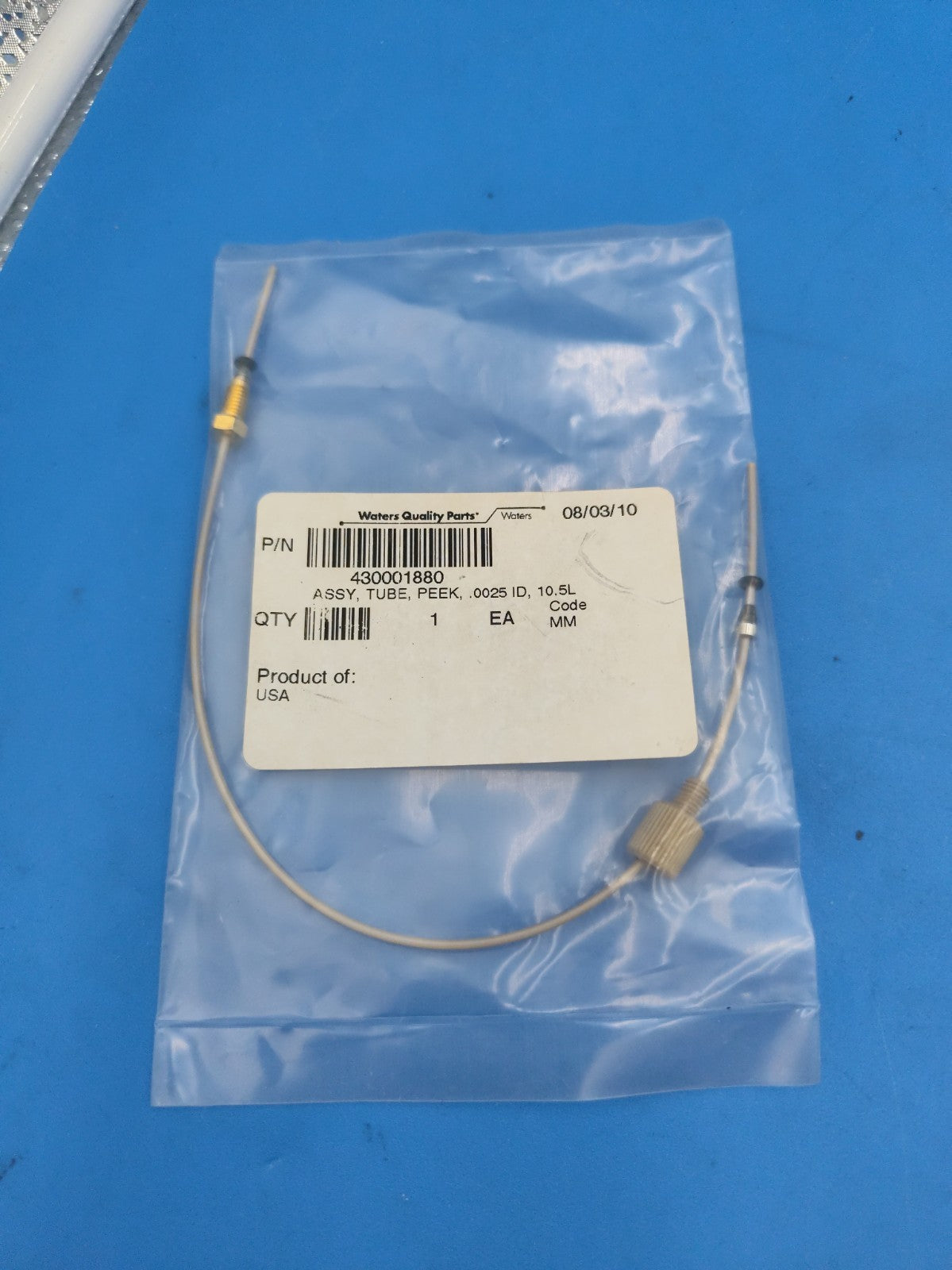 Waters PEEK Tubing Assembly 430001880