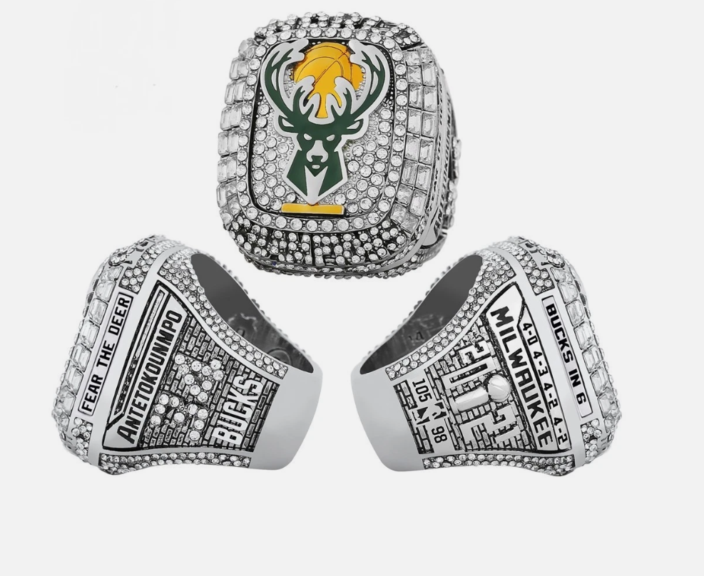 2021 Milwaukee Bucks Championship Ring-Giannis Antetokounmpo Size 11