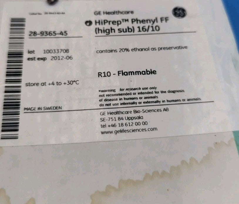 Hiprep Phenyl FF 16/10 28-9365-45 New Seal Expi 2012