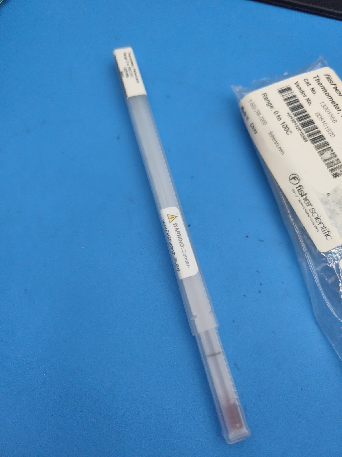 Fisherbrand Dry Block/Incubator Thermometer 0-100 C 35mm Immersion Length PFA
