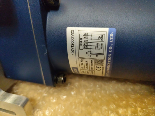 100YT200GV22 JSCC speed brake motor And Reducer With Holder And Accessories