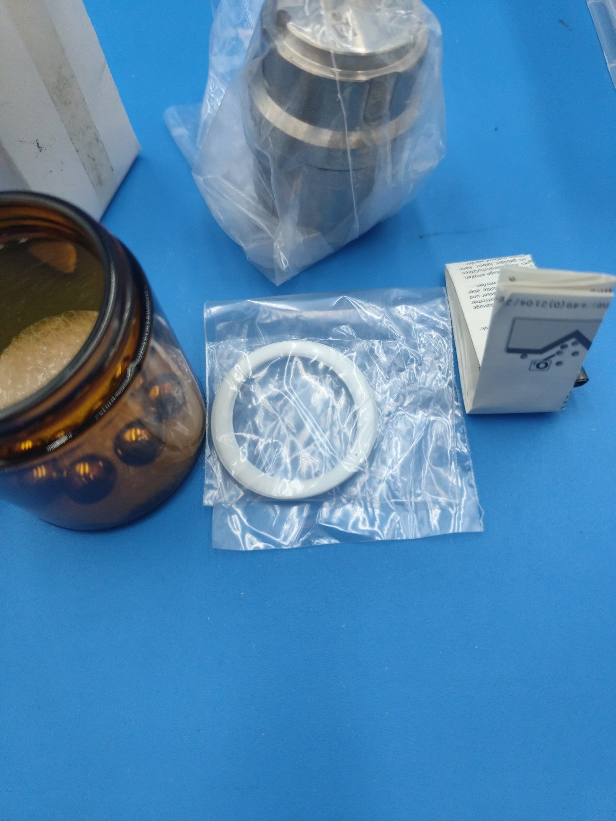 Retsch 70354 Mixing Mill Grinding Jar Chamber 50ml 1.4112 New With Seal And Ball