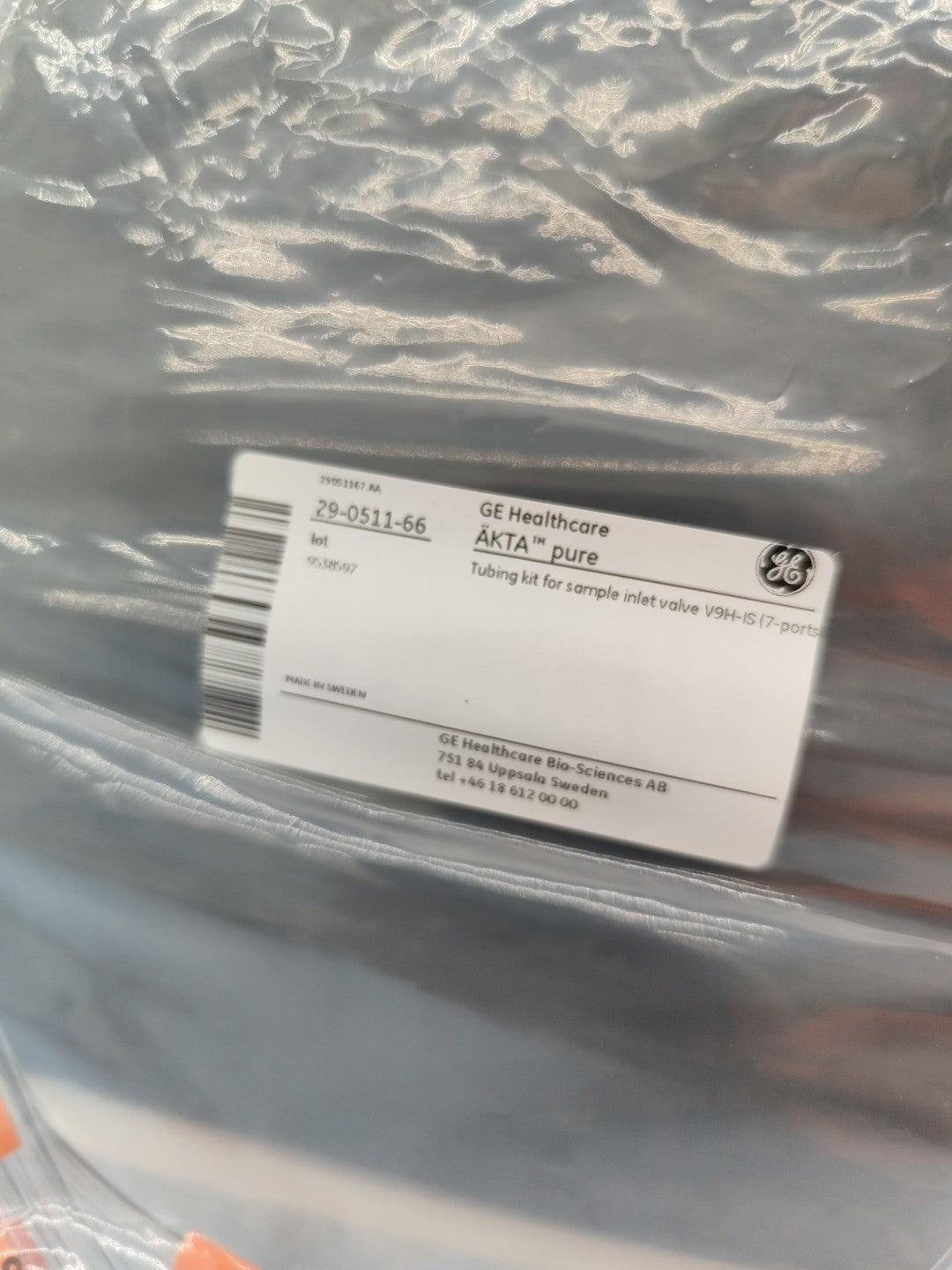 GE Health Akta Pure Tubing Kit For Sample Inlet Valve V9H-IS