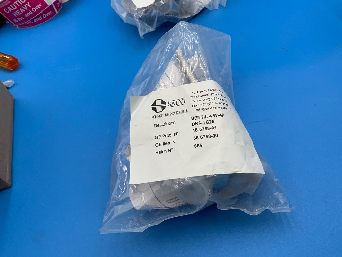 Valve 4-port 4-way i.d. 6 mm 25 mm TC 18575801 GE Salvi Ventil 4 W-4P