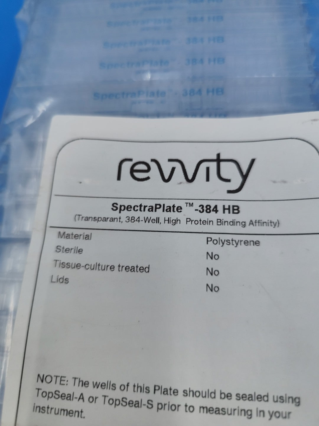 revivity spectraplate 384 HB Sleeve Of 25 Plates 6007500