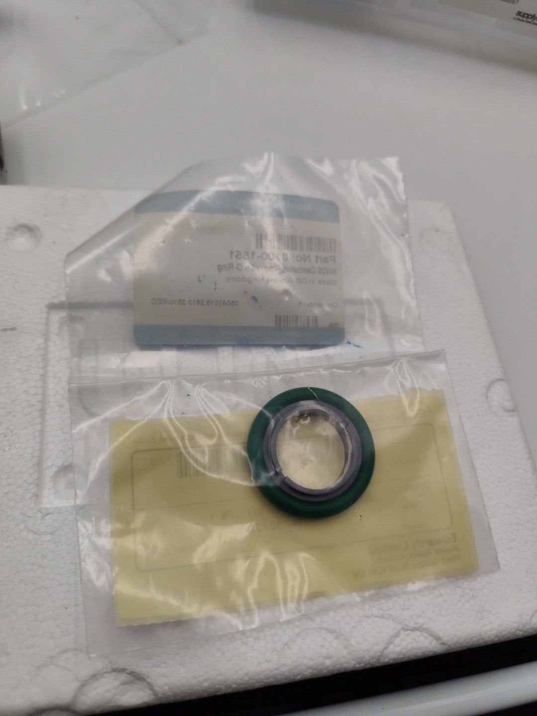 New Agilent 0100-1551 NW25 Centering Ring, with O-Ring