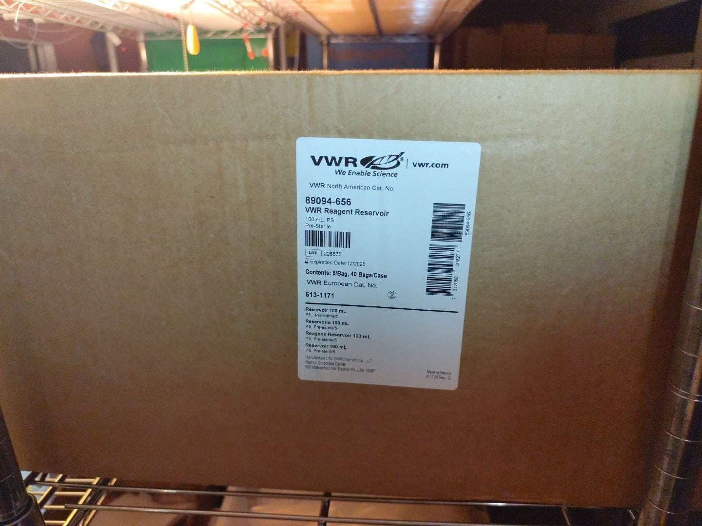 VWR Reagent Reservoir 89094-656 200cs