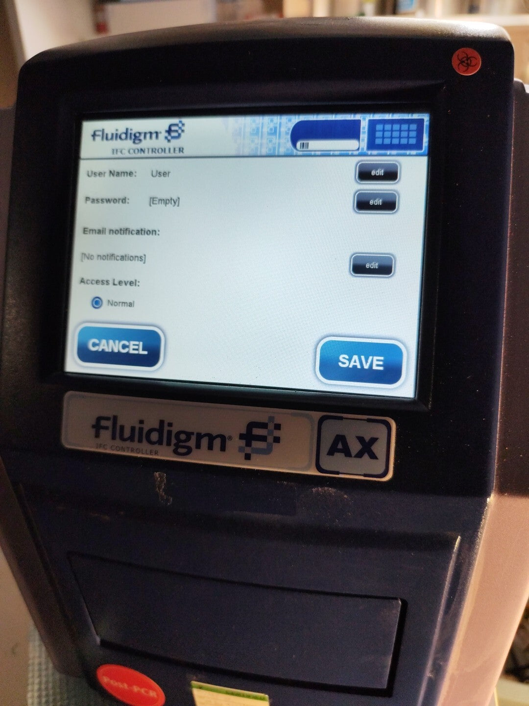 Fluidigm BioMark IFC AX Controller AX