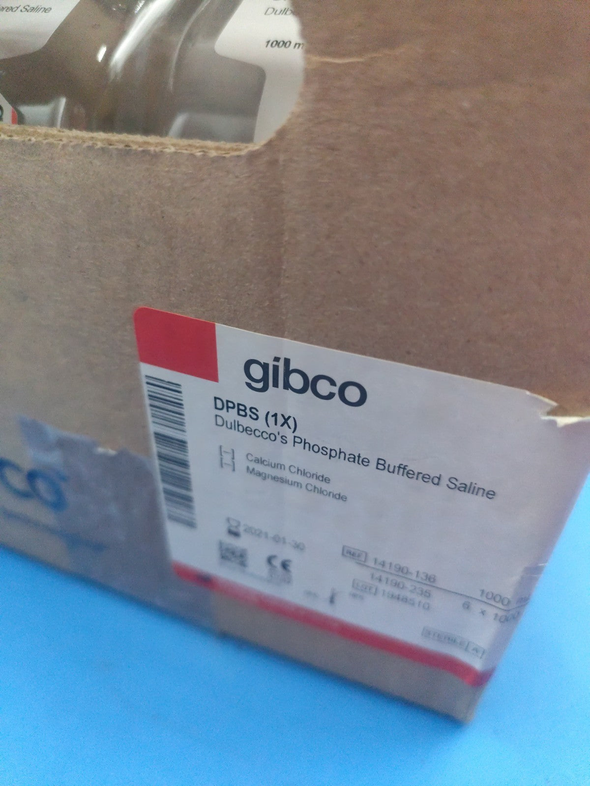 Gibco DPBS 6 Bottles Year 2021