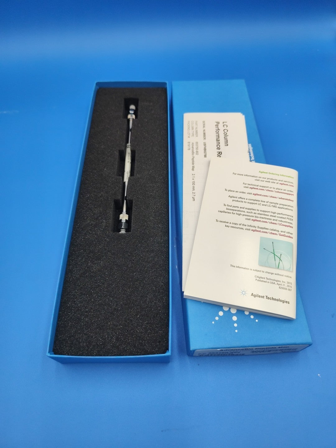 653750-902 AdvanceBio Peptide Mapping 120Å, 2.1 x 150 mm, 2.7 µm