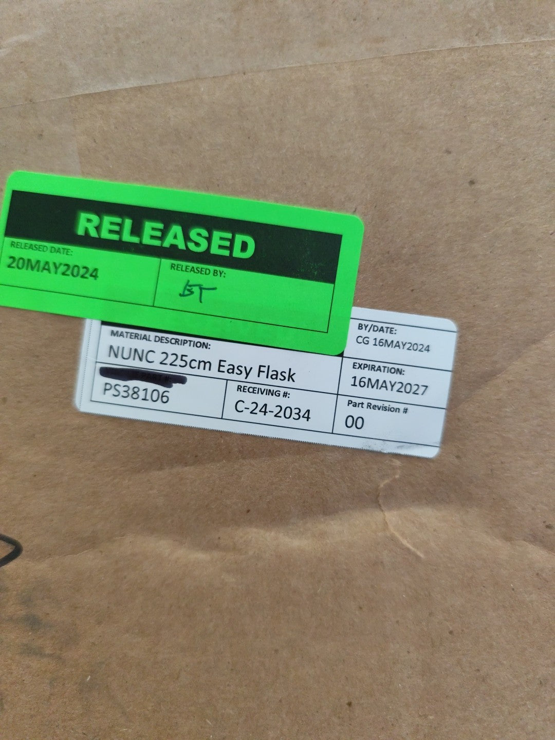 159934 Thermo EasY Flask 225cm2 Angled Neck Filter Sterile Case Of 30 Exp 2027