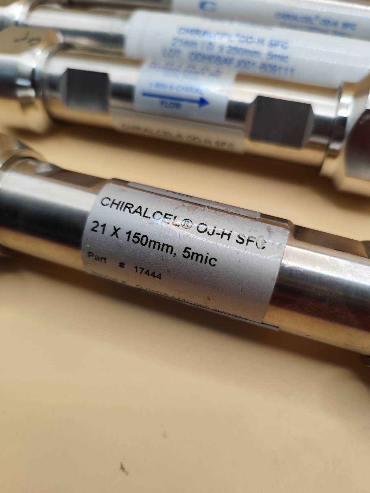 Five HPLC columns