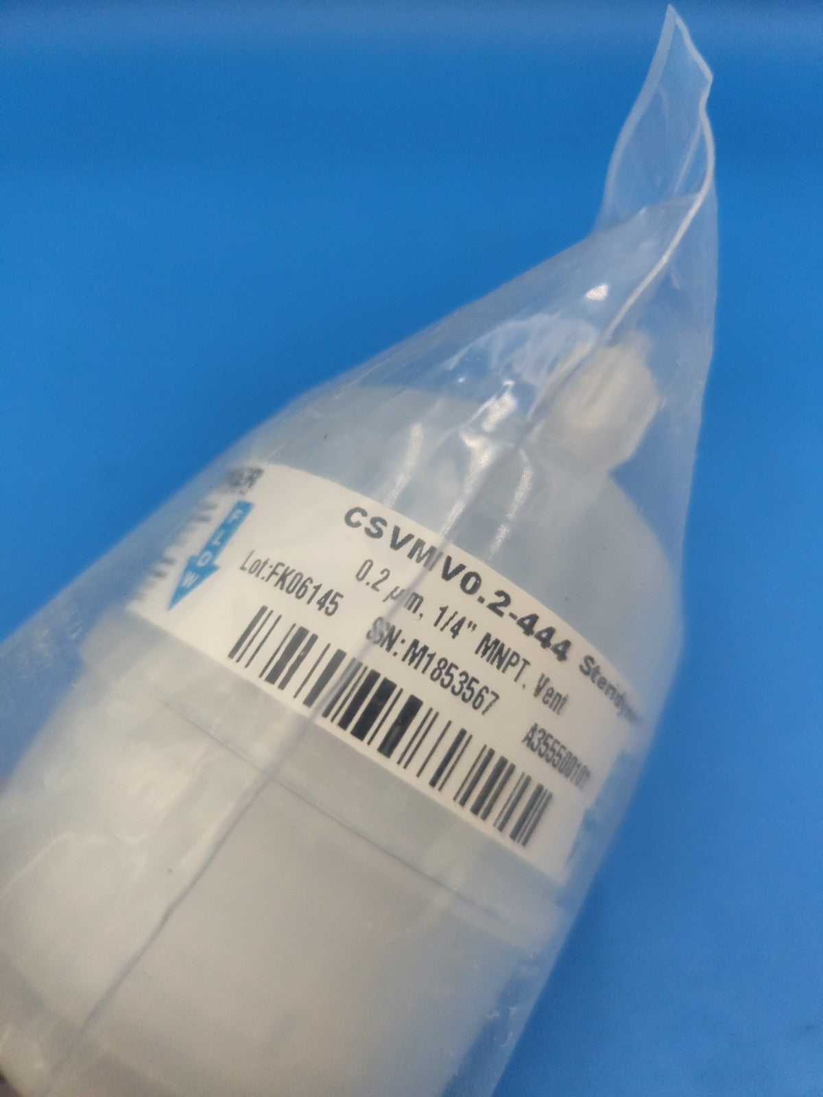 CSVMV0.2-444 Steridyne 0.2 µm 1/4" MNPT vent Filter New