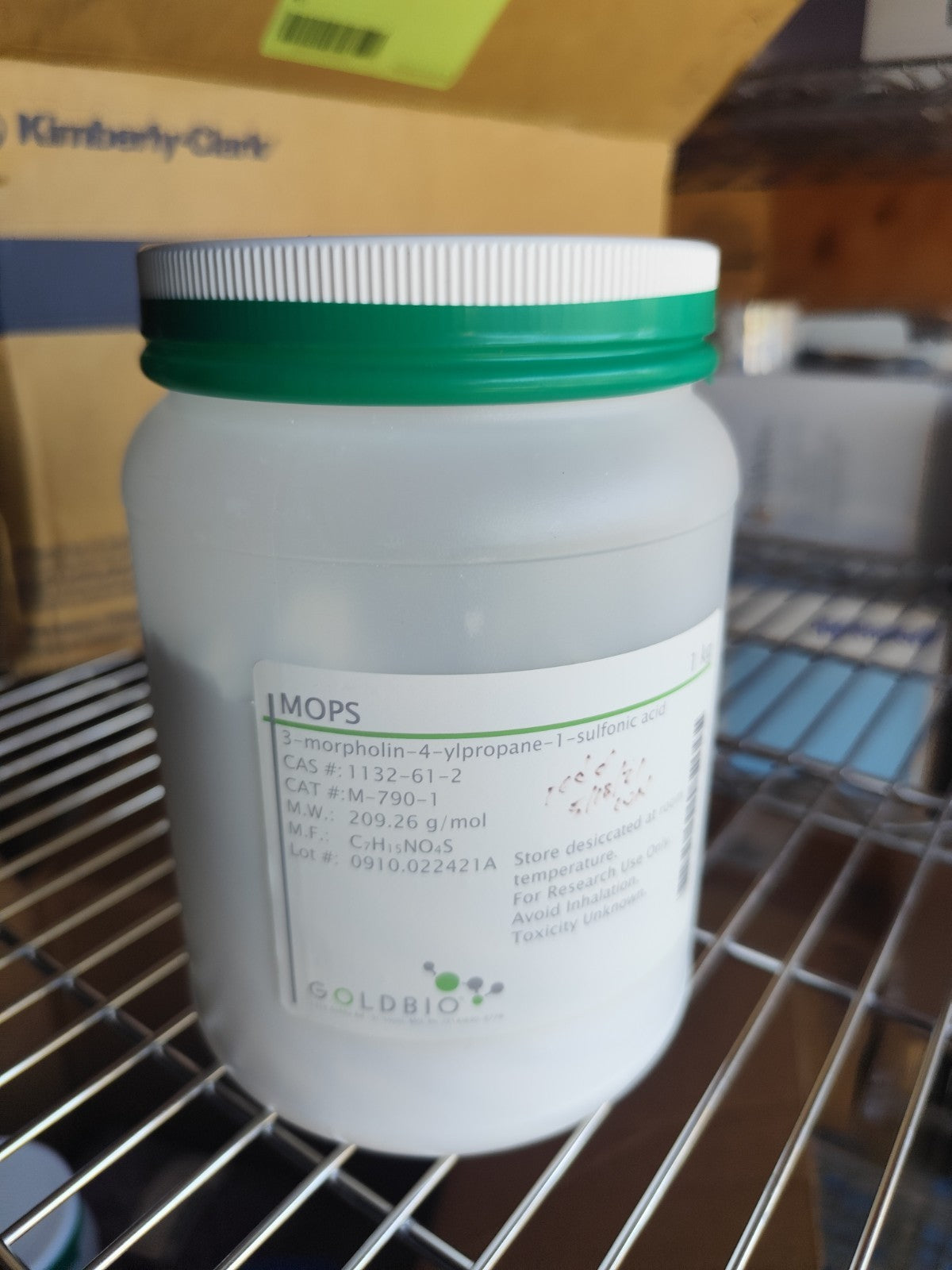 MOPS (3-morpholin-4-ylpropane-1-sulfonic acid Goldbio 1kg