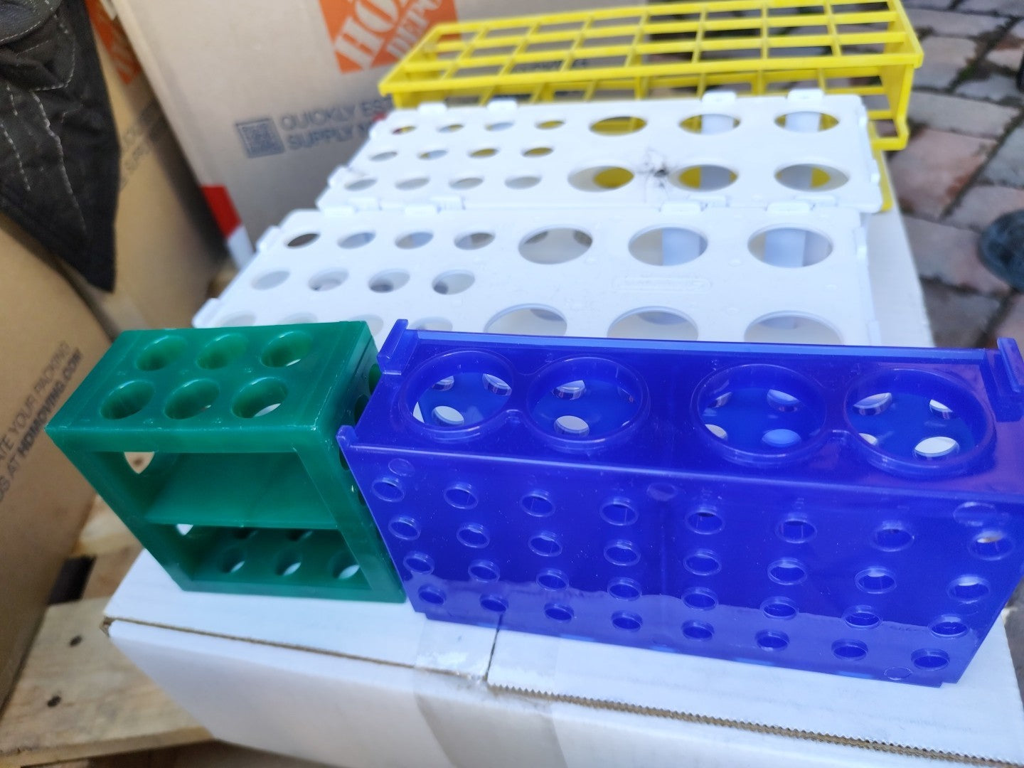 Set Of Laboratory Tube Racks For 15ml And 50ml Tubes 