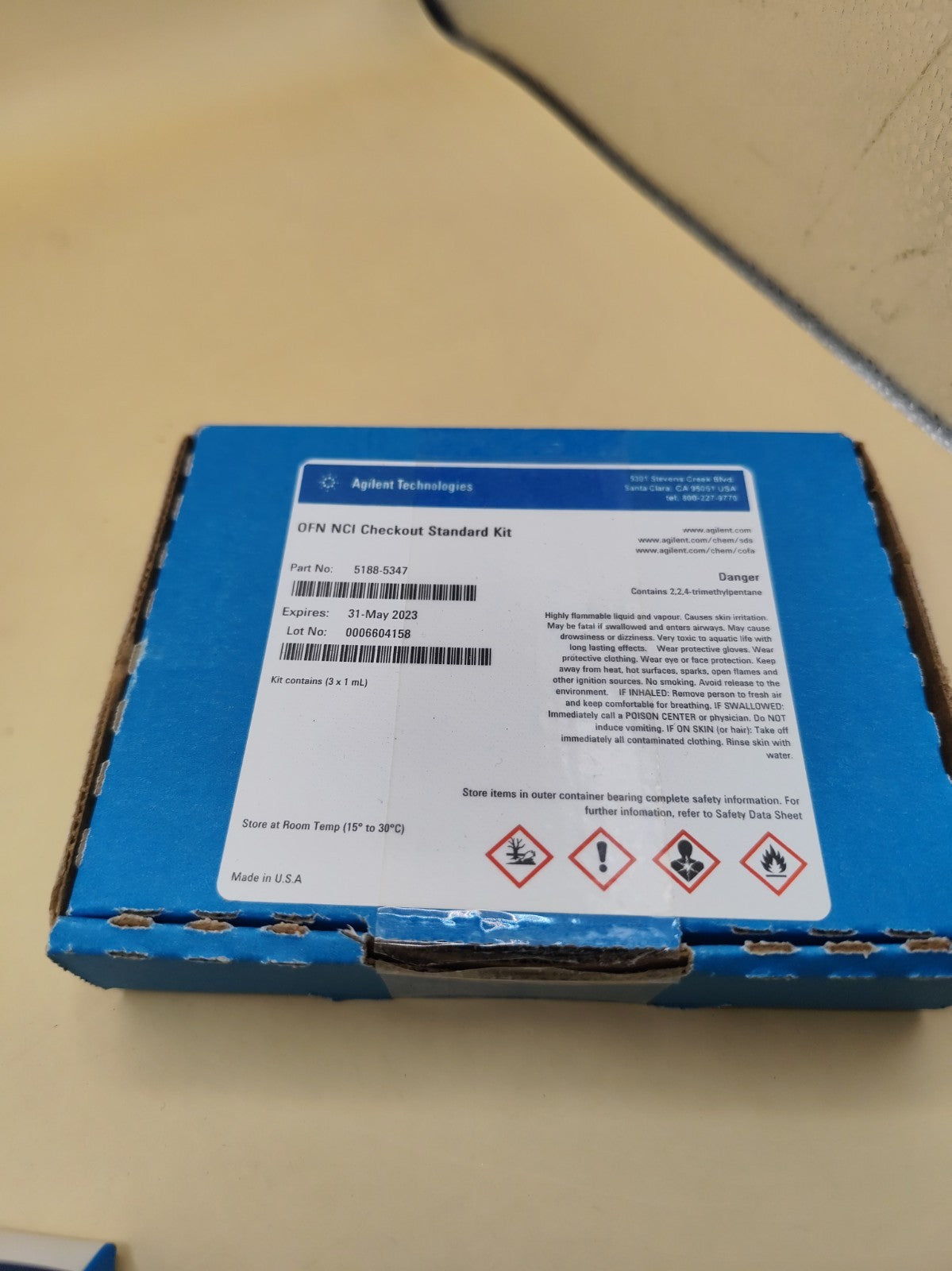 Agilent OFN NCI Checkout Standard Kit P/N 5188-5347
