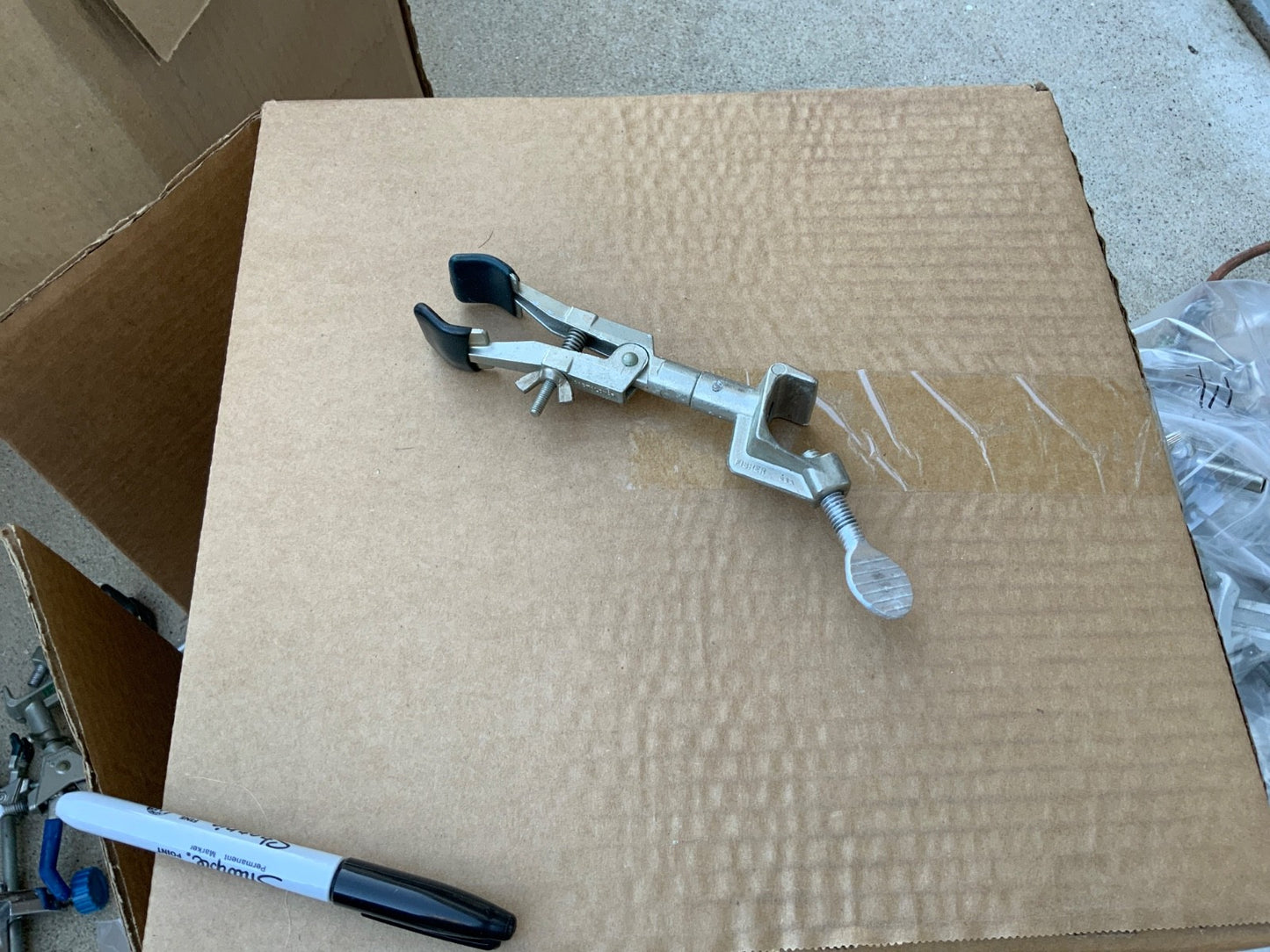 laboratory clamp or ring for column flask etc
