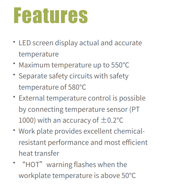 DLAB HP550-S LED Hotplate Magnetic Stirring and Heating