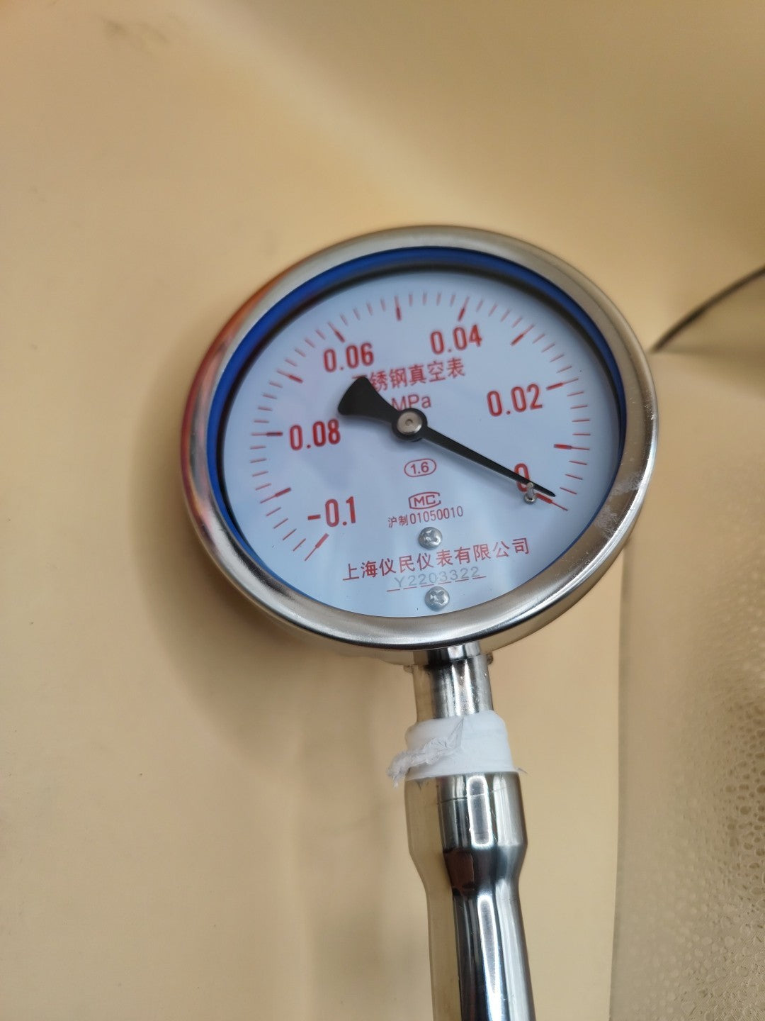 Shanghai Yimin Instrument Y2203322 stainless steel vacuum pressure Gauge 