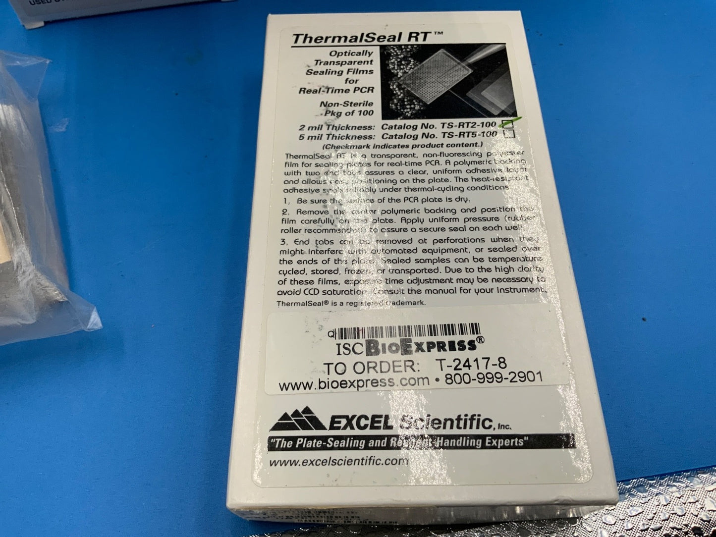 Laboratory Sealing film for 96 well plate Foil clear VWR Beckman PerkinElmer etc