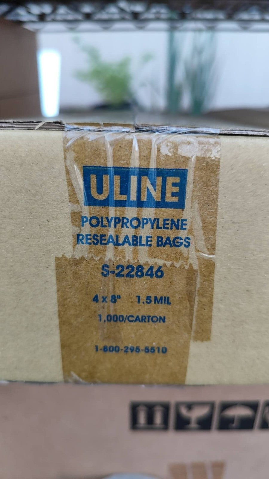 Uline 4x8 Inch 1.5mil Zip Bags Cs 1000