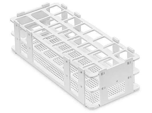 Bel-Art Lot Of 7 Tube Racks 24 Places Max 25mm Hole Size Plastic No wire 