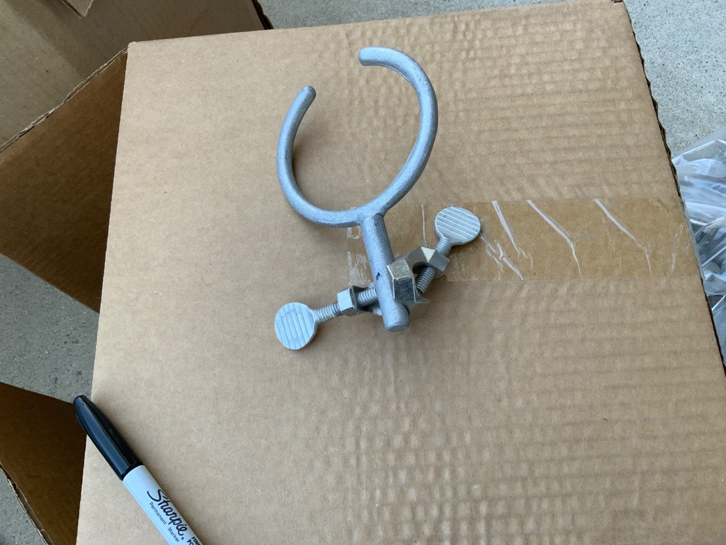 laboratory clamp or ring for column flask etc