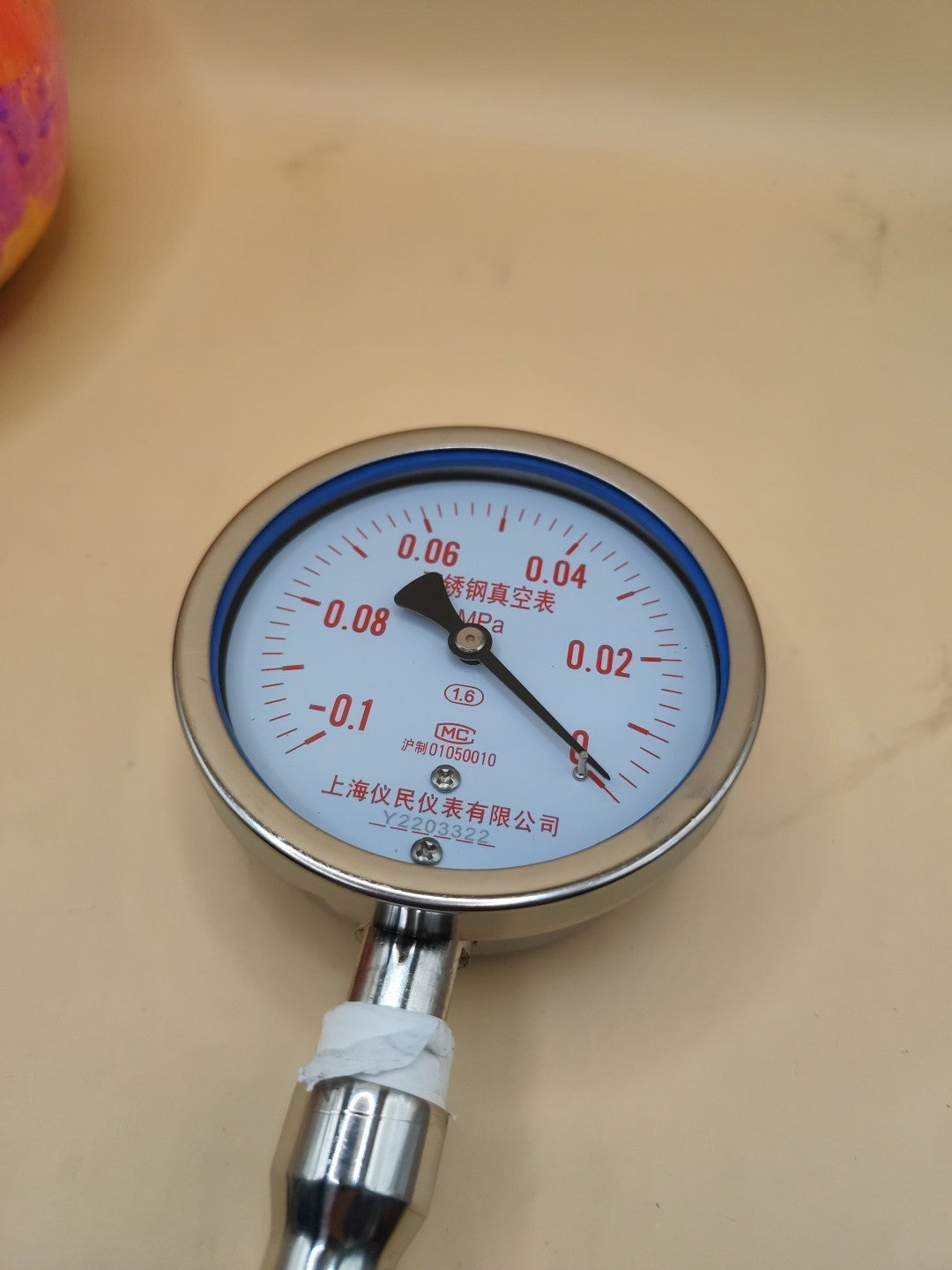Shanghai Yimin Instrument Y2203322 stainless steel vacuum pressure Gauge 