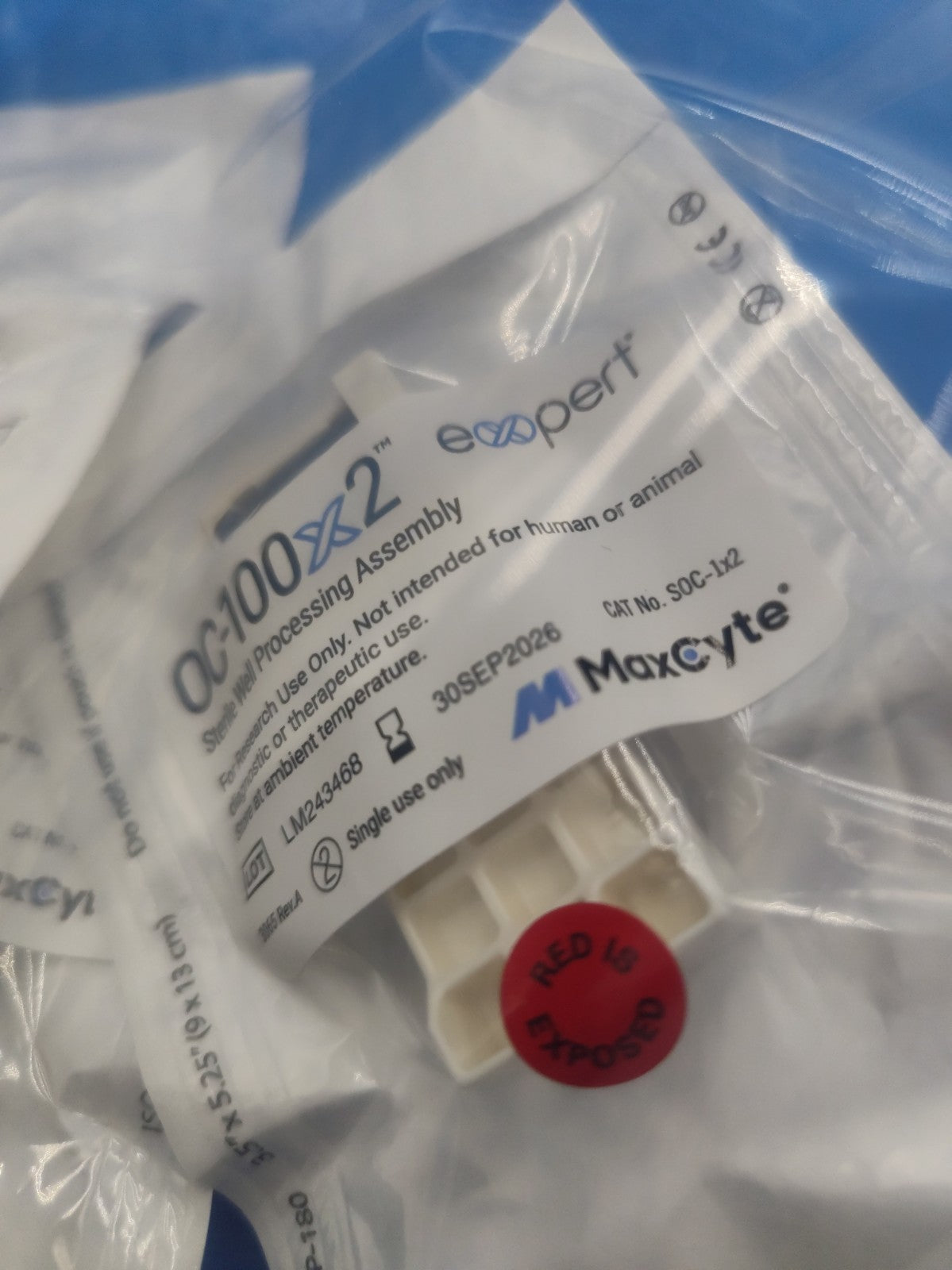 (3) MAXCYTE OC-100x2 Expert Electroporation Processing Assembly Year 2028 2026
