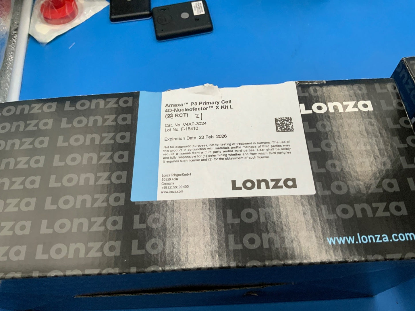 Lonza Amaxa P3 Primary Cell 4D-Nucleofector X Kit L  P/N V4XP-3024