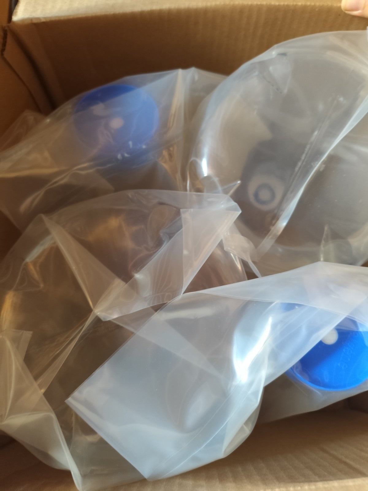 4116-2800 baffled flask Sterile Disposable PETG Flask Vented Case 4