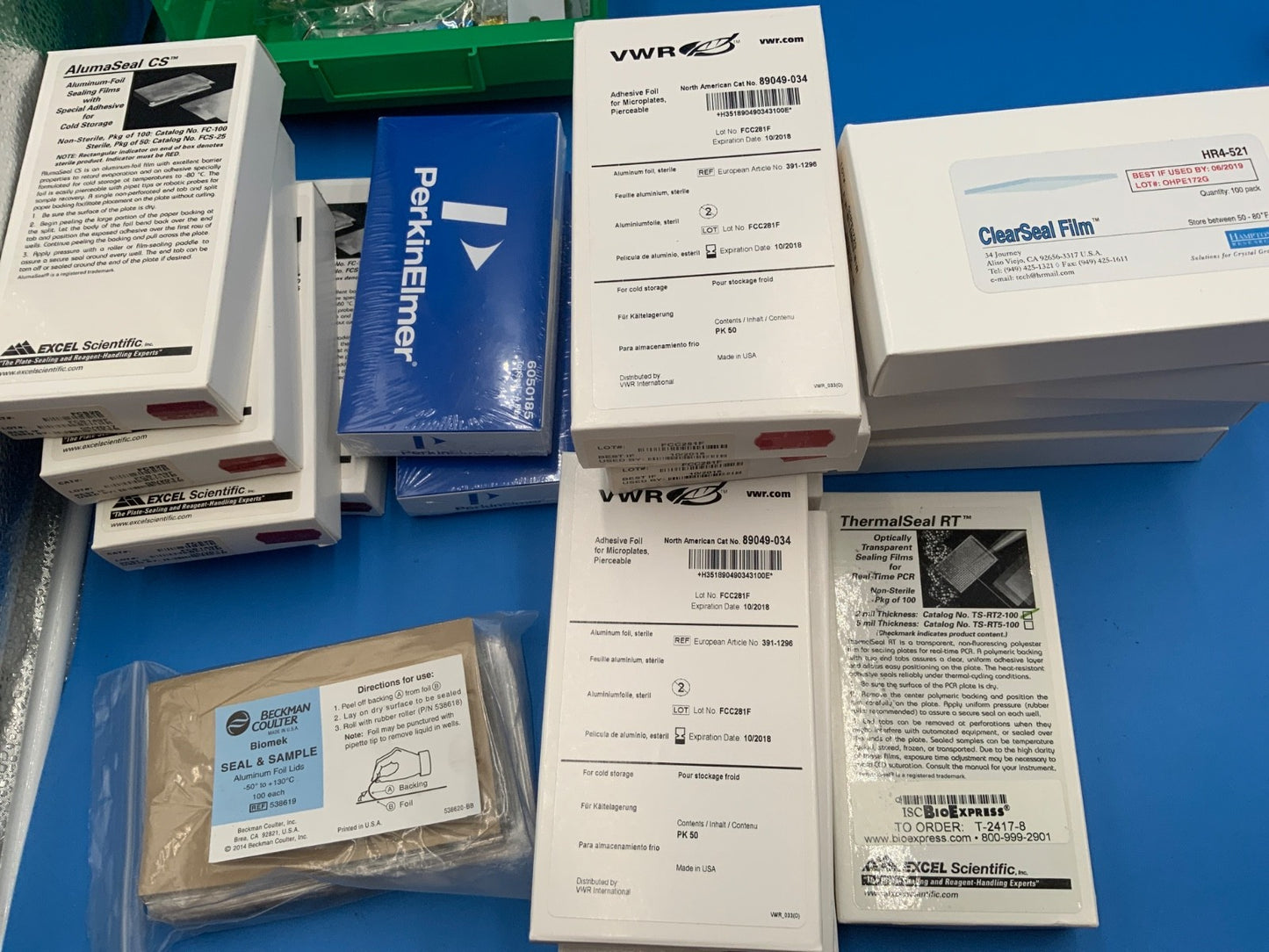 Laboratory Sealing film for 96 well plate Foil clear VWR Beckman PerkinElmer etc