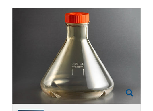 Corning 431253 3L Baffled Polycarbonate Erlenmeyer Flask with Vent Cap  cs4 New 