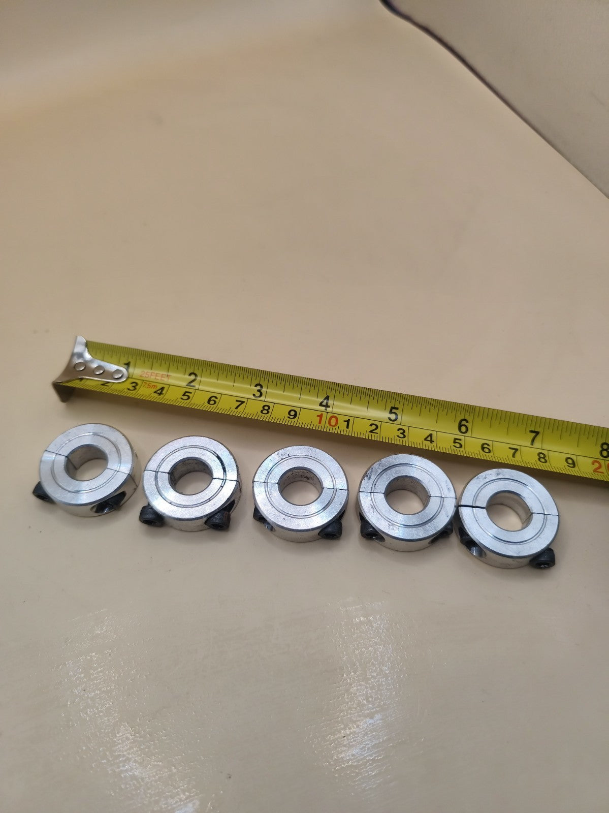 metal double-split clamp shaft collar  two-piece clamping collar Set Of 5 