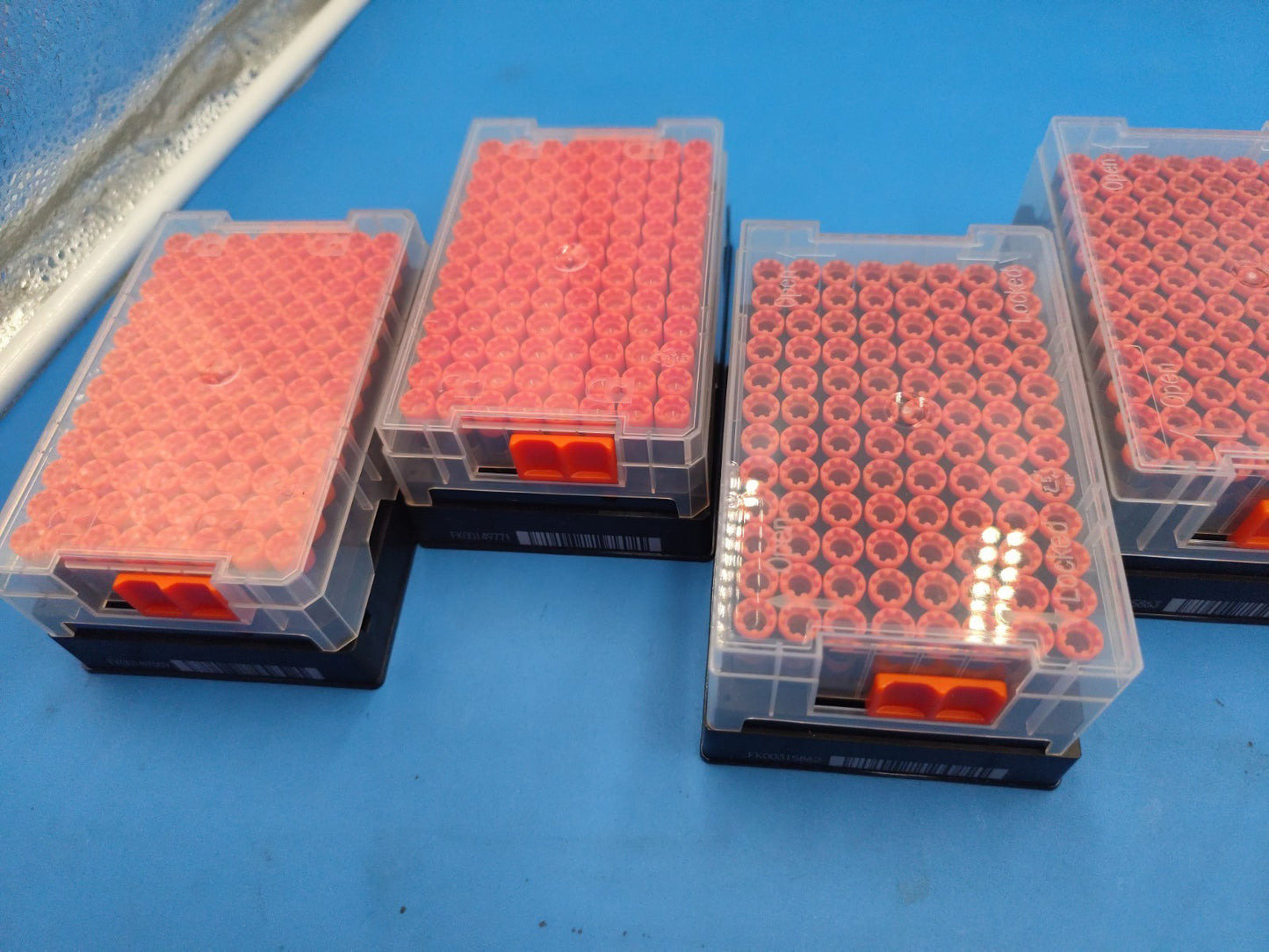 Four Boxes Of Barcode Storage Vials