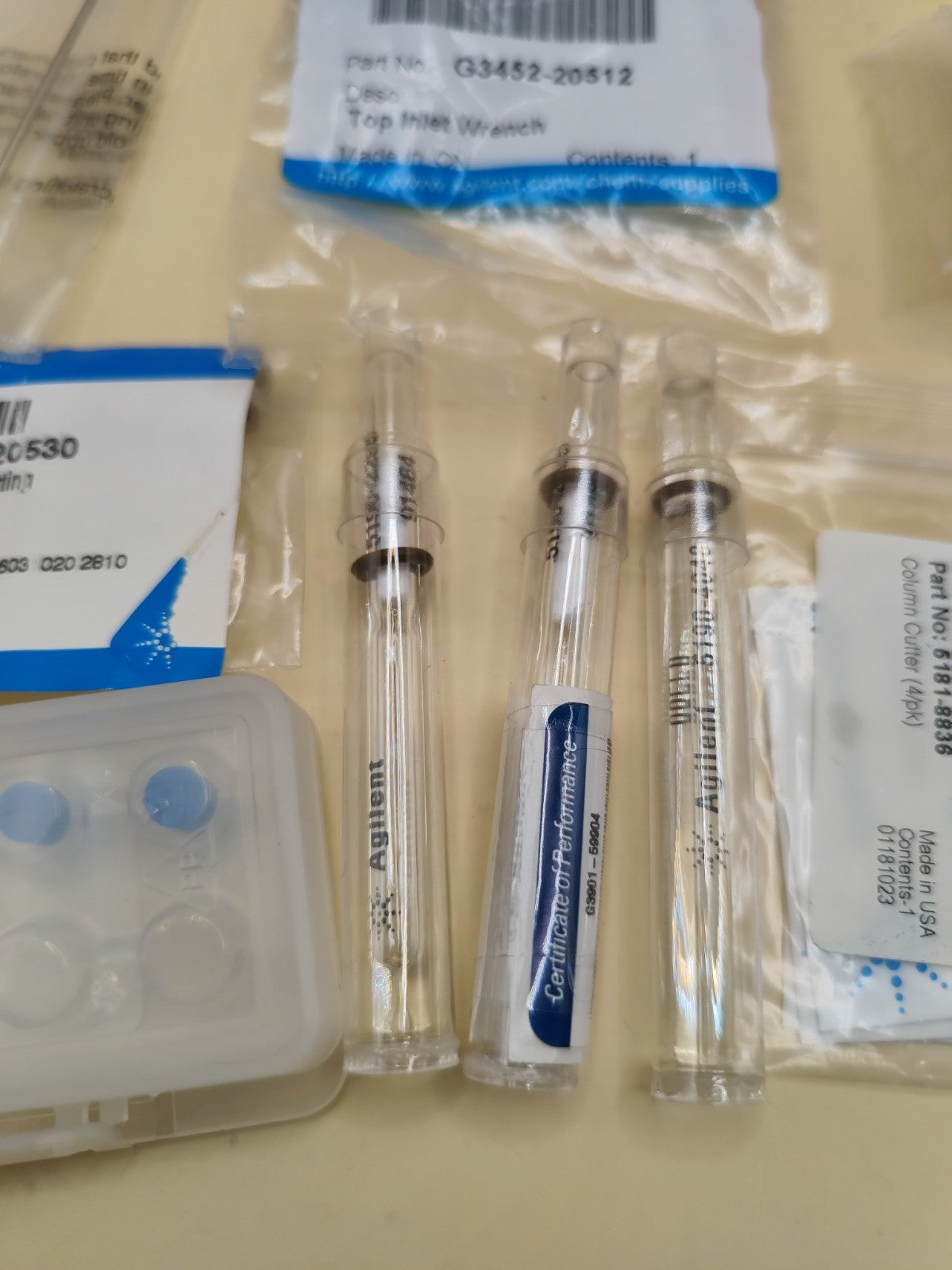 Lot Of New And Used And Open Pack Agilent Supplies