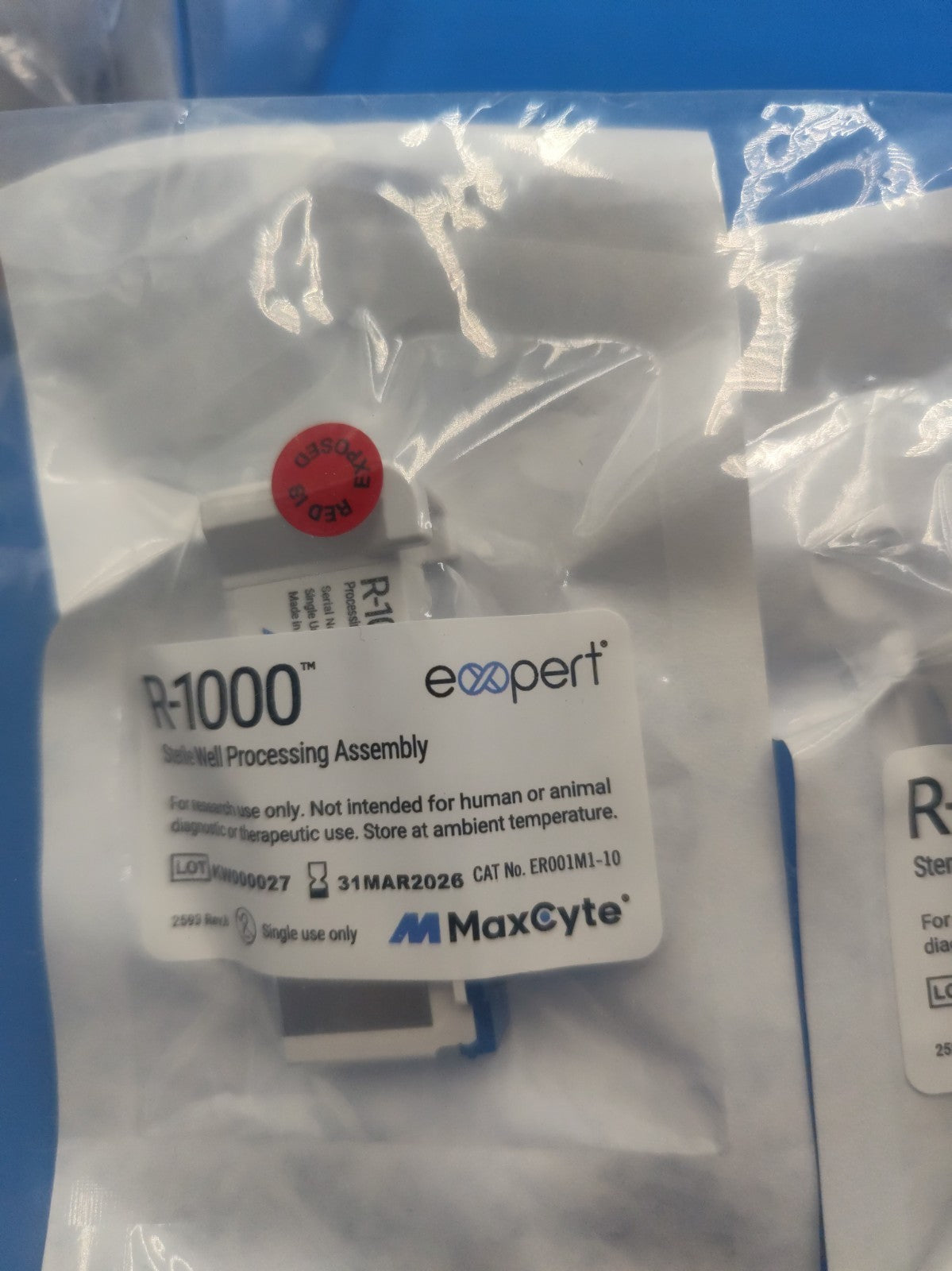 3/Pk MAXCYTE R-1000 Expert Electroporation Processing Assembly