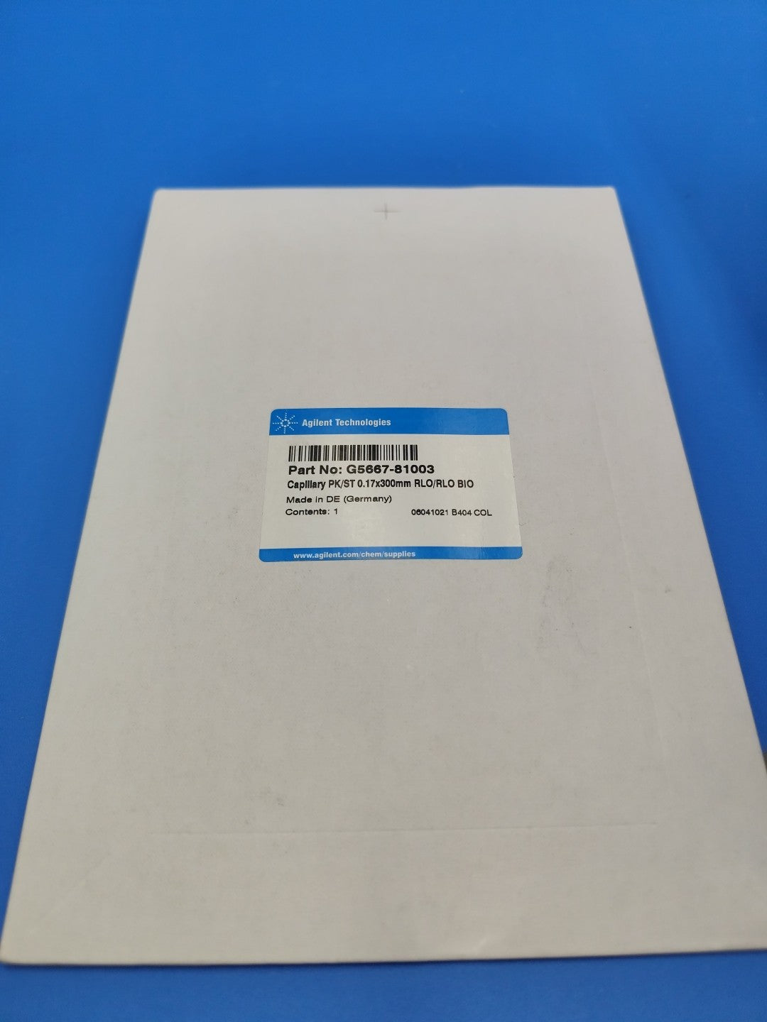 G5667-81003 Capillary PEEK/ST 0.17 x 300 mm RLO/RLO Stainless steel 0.17 mm id