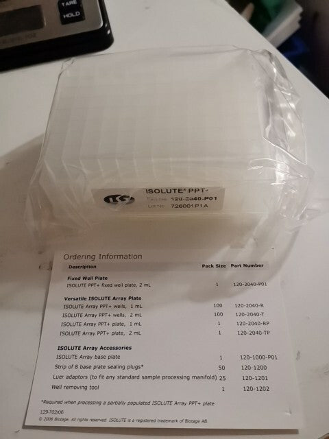ISOLUTE® PPT+ Protein Precipitation Plates Open Box