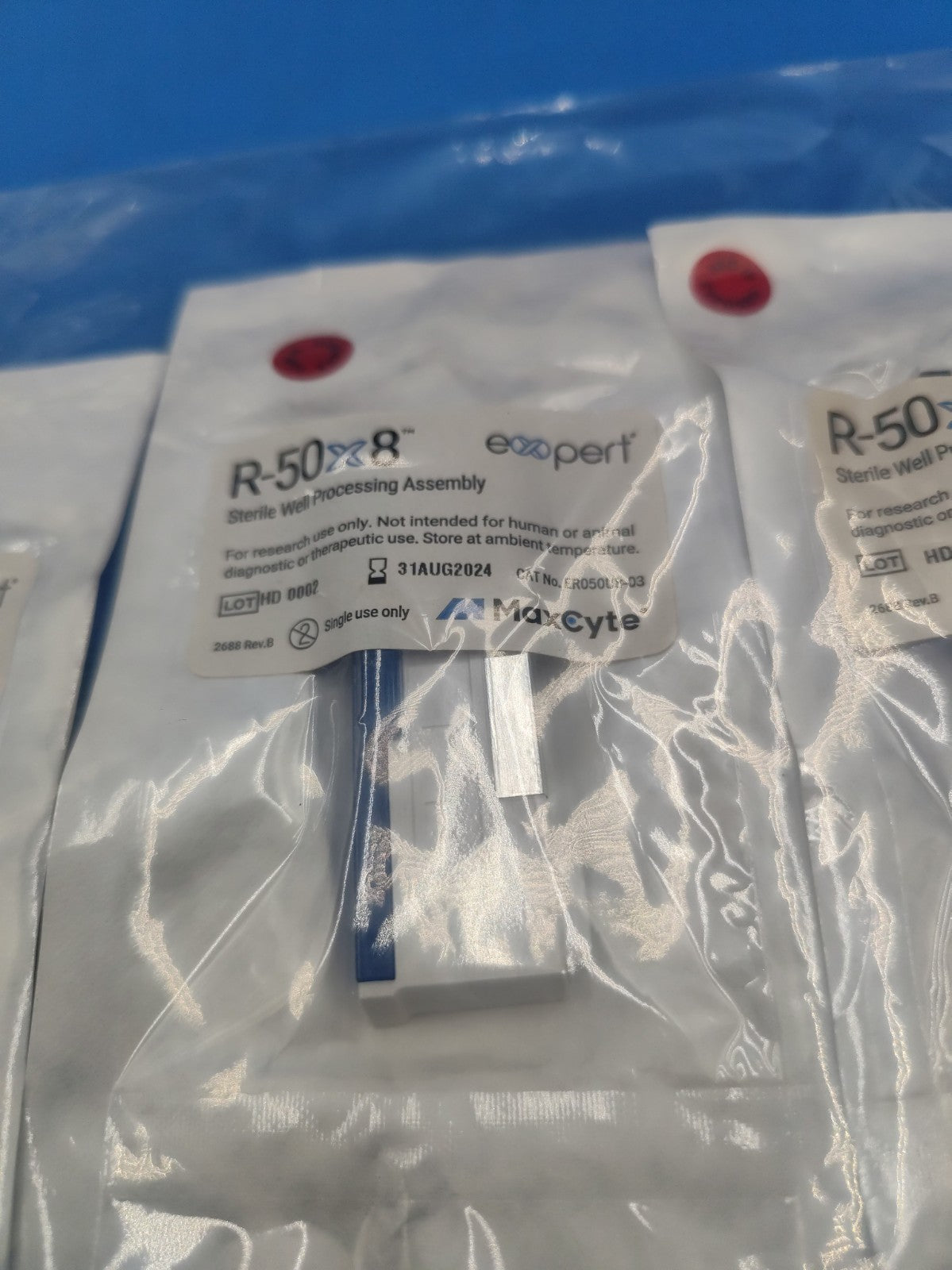3/Pk MAXCYTE R-50x8 Expert Electroporation Processing Assembly
