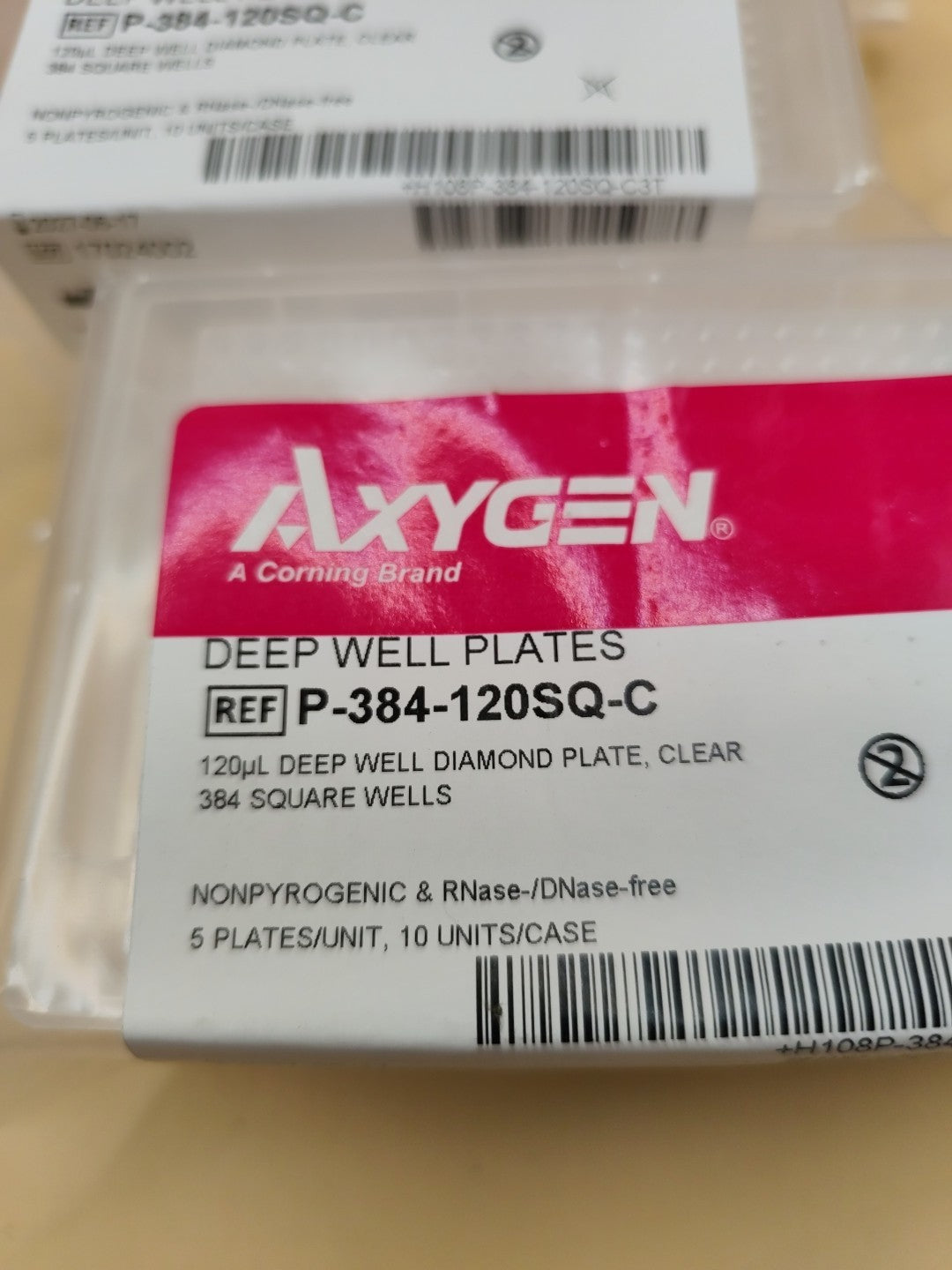 Axygen P-384-120SQ-C 384 Well 120µL Deep Well Diamond Plate 10 PCs 2027