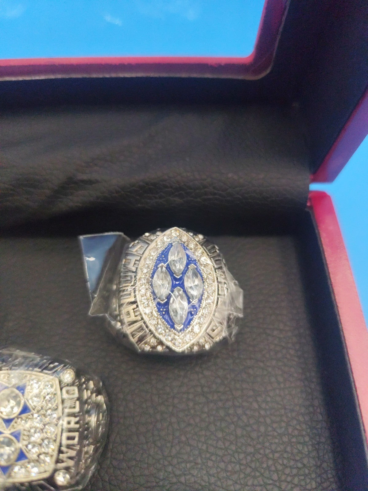 NFL Dallas Cowboys Champ Rings Super Bowl Repli Set: 71, 77, 92, 93, 95 Silver 