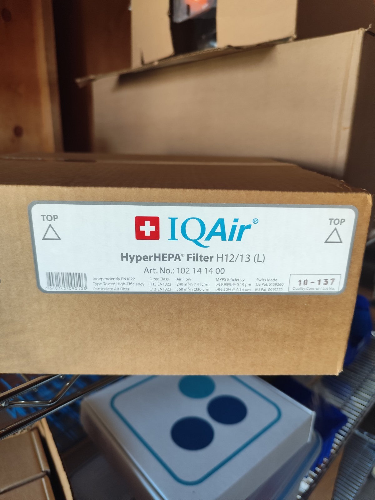 Genuine IQAir HyperHEPA Filter H 12/13 (L) New # 102 14