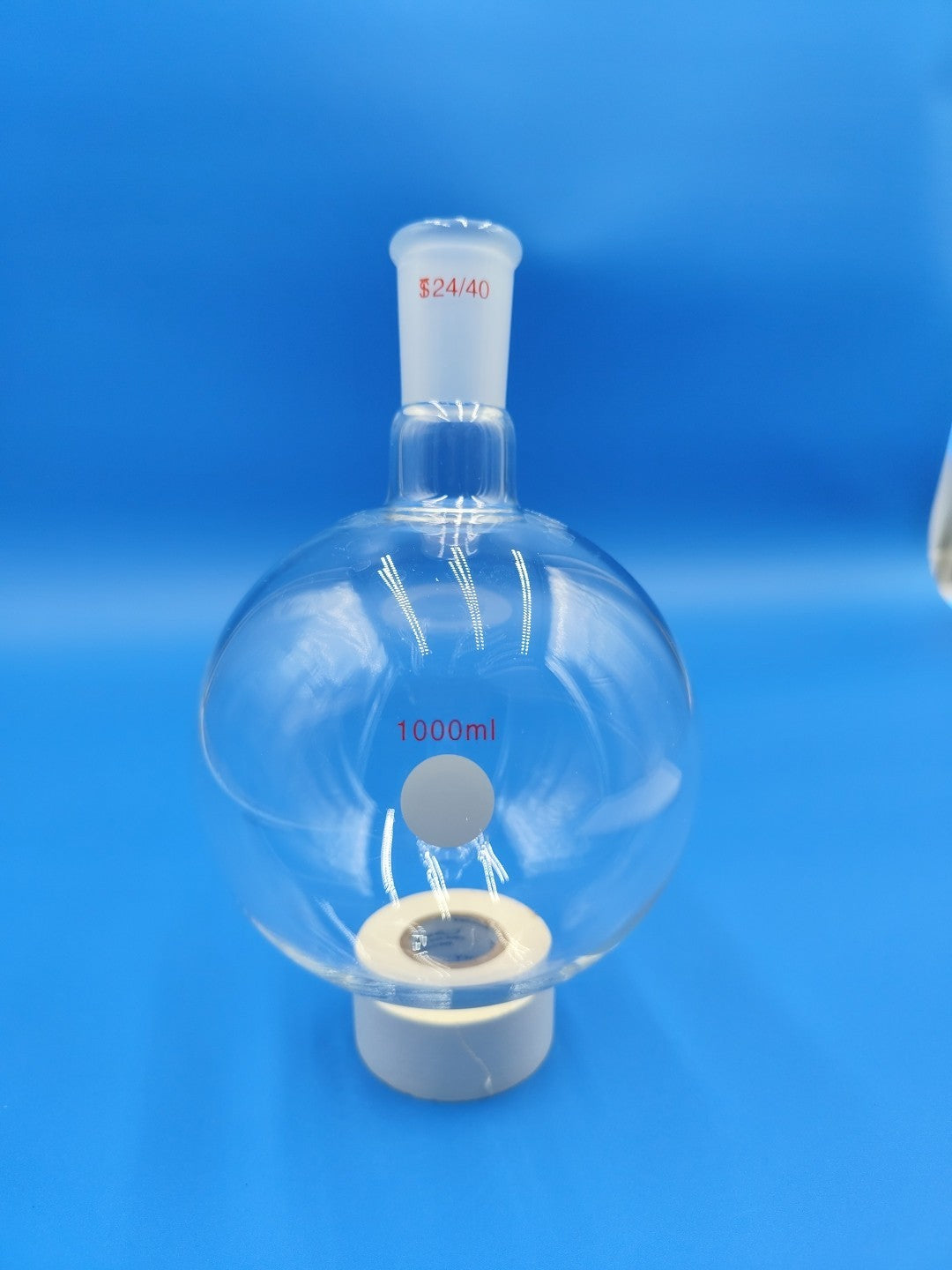 1000ml 1 Liter Round Bottom Boiling Glass Flask w 24/40 Single Neck New