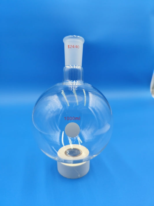 1000ml 1 Liter Round Bottom Boiling Glass Flask w 24/40 Single Neck New