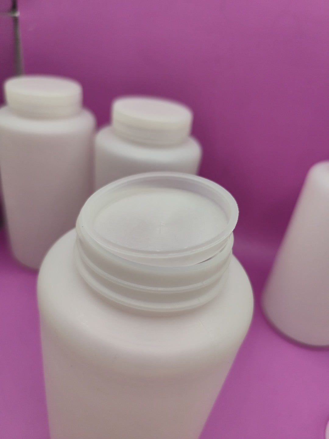 Set Of 4pcs 1000ml HDPE Wide Mouth Plastic Container